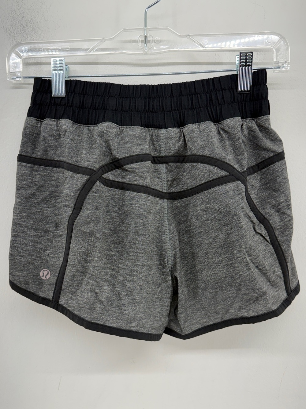 lululemon athletica women's Gray and Black Athletic Shorts